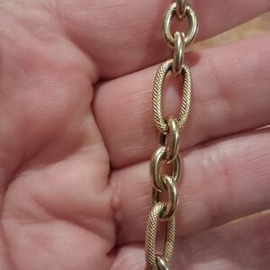 14k Italian 7.5 Inch Gold Link Chain Bracelet - Elegant Women's Jewelry